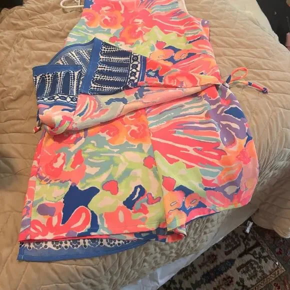 Lilly Pulitzer Tropical Print Romper – Size 2 - Picture 4 of 5